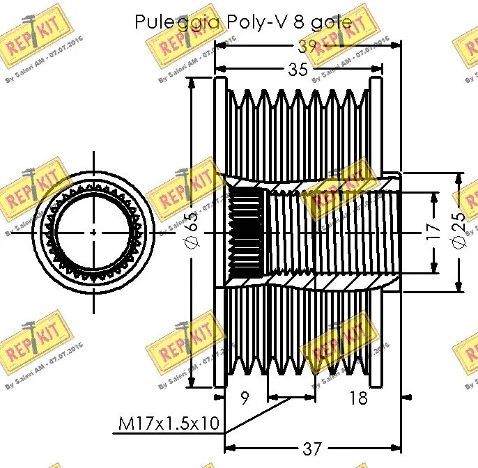 Alternator Freewheel Clutch