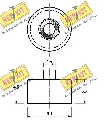 Deflection/Guide Pulley, timing belt
