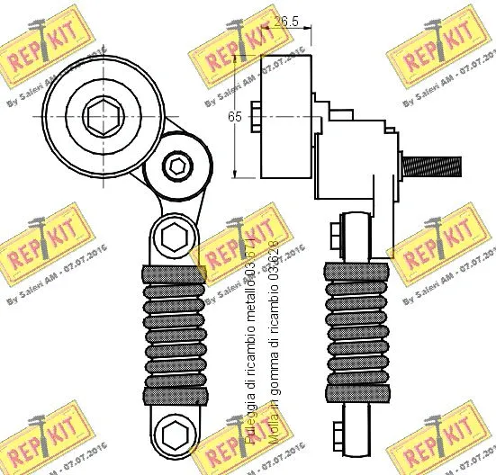 Belt Tensioner, V-ribbed belt