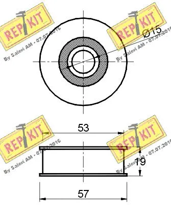 Deflection/Guide Pulley, V-ribbed belt