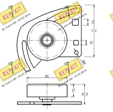 Belt Tensioner, V-ribbed belt