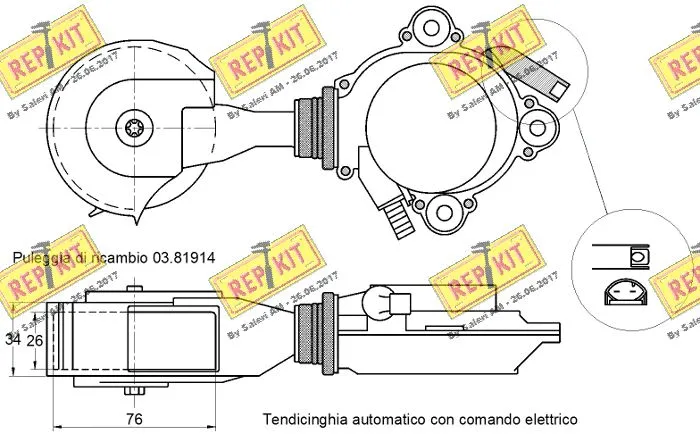Belt Tensioner, V-ribbed belt