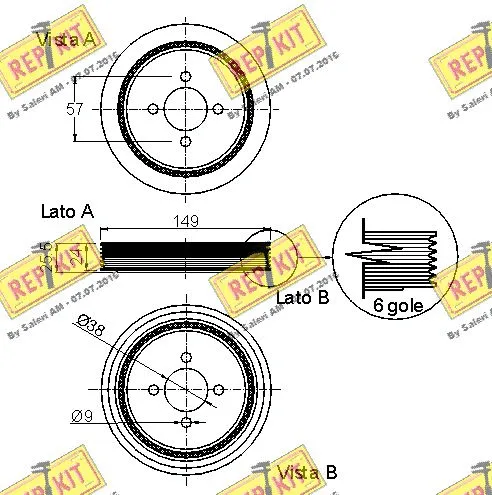 Belt Pulley, crankshaft