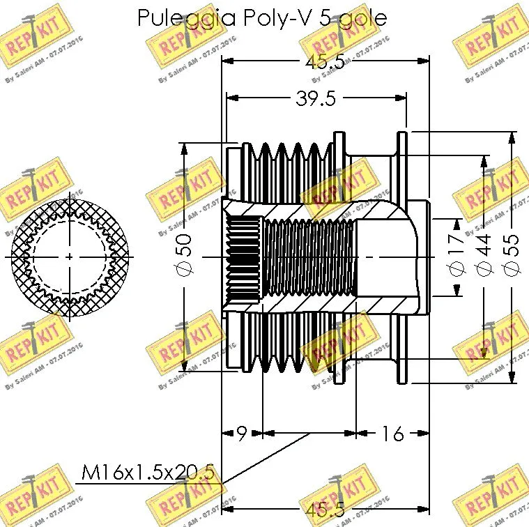 Alternator Freewheel Clutch