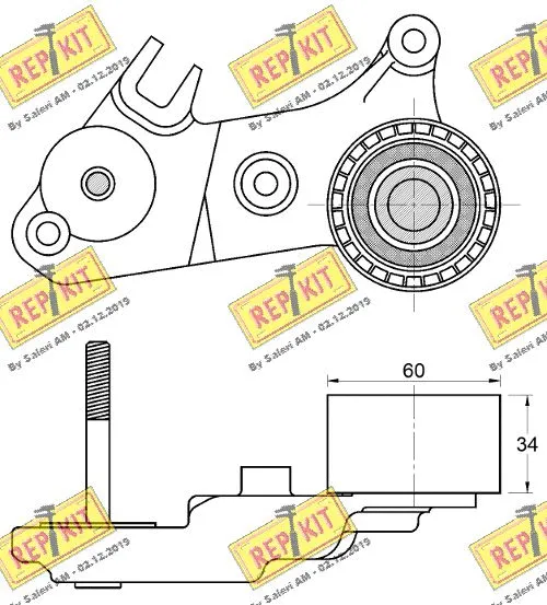Deflection/Guide Pulley, timing belt