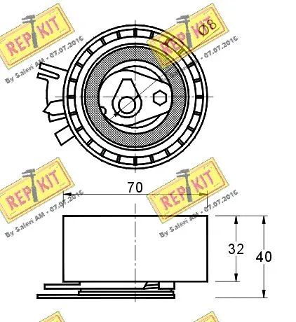 Tensioner Pulley, timing belt