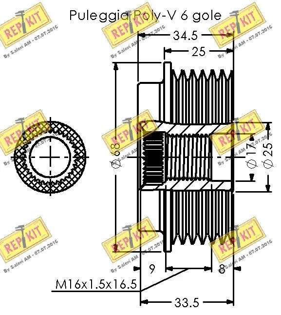 Alternator Freewheel Clutch