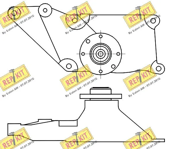 Belt Tensioner, V-ribbed belt