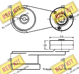 Belt Tensioner, V-ribbed belt