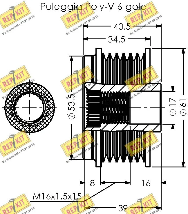 Alternator Freewheel Clutch