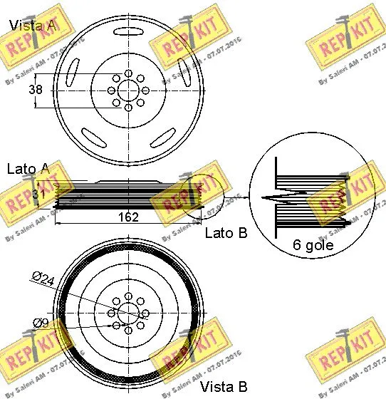 Belt Pulley, crankshaft