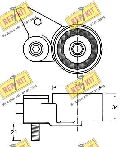 Tensioner Pulley, timing belt