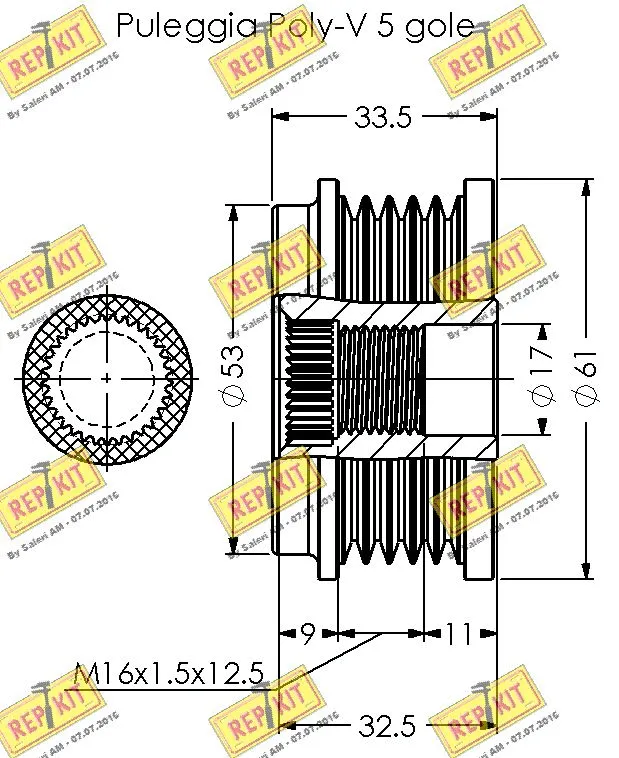 Alternator Freewheel Clutch