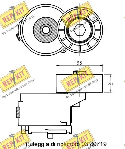 Belt Tensioner, V-ribbed belt