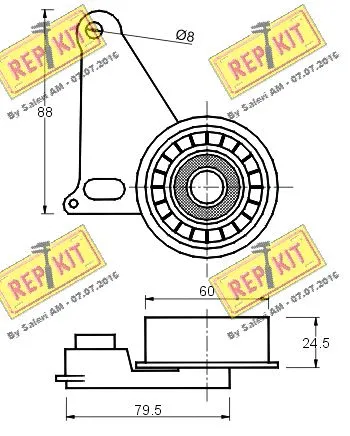 Tensioner Pulley, timing belt