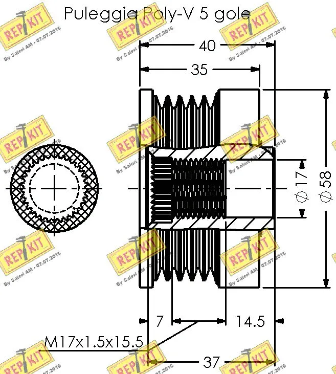Alternator Freewheel Clutch