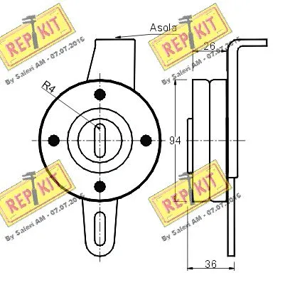 Belt Tensioner, V-ribbed belt