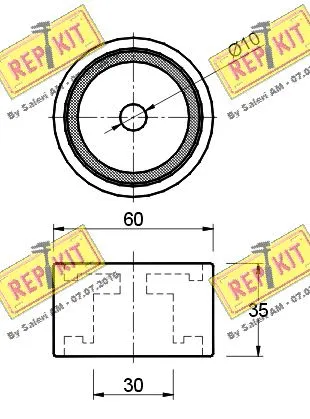 Deflection/Guide Pulley, timing belt
