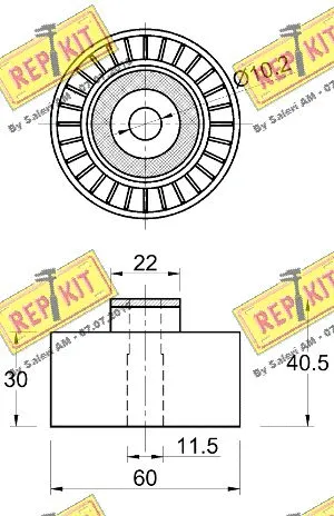 Deflection/Guide Pulley, timing belt