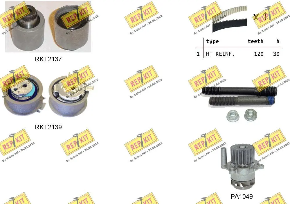 Water Pump & Timing Belt Kit (RKTK0867PA3)