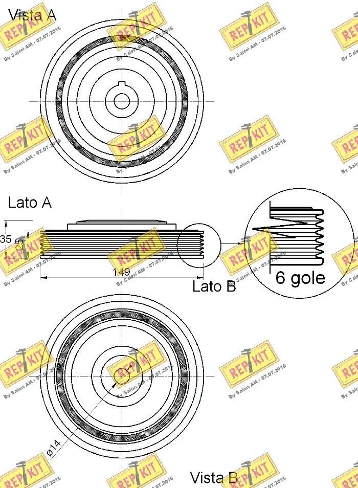 Belt Pulley, crankshaft