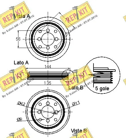 Belt Pulley, crankshaft