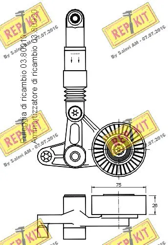 Belt Tensioner, V-ribbed belt