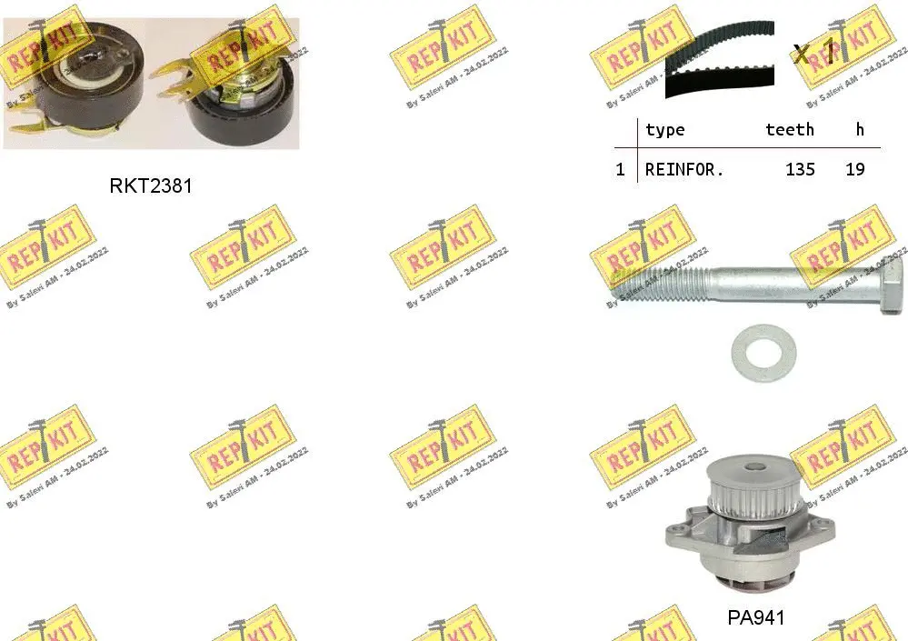 Water Pump & Timing Belt Kit (RKTK0902PA)