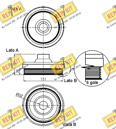 Belt Pulley, crankshaft