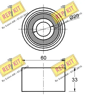 Deflection/Guide Pulley, timing belt