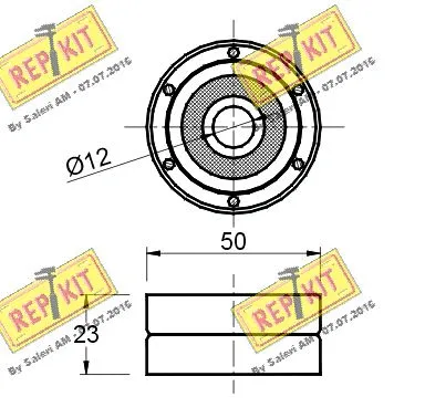Deflection/Guide Pulley, timing belt