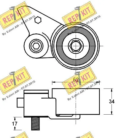 Tensioner Pulley, timing belt