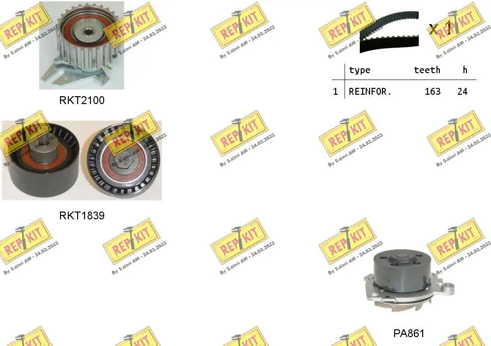 Water Pump & Timing Belt Kit (RKTK0907PA)