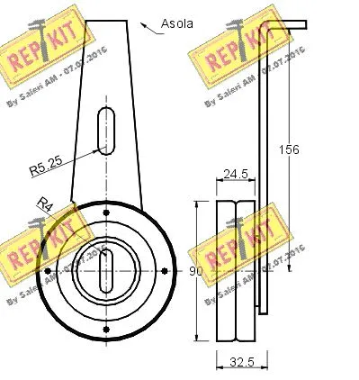 Belt Tensioner, V-ribbed belt