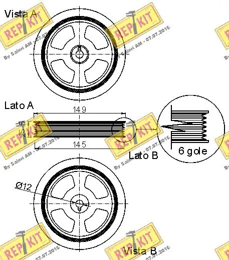 Belt Pulley, crankshaft