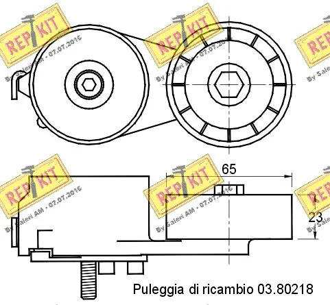 Belt Tensioner, V-ribbed belt