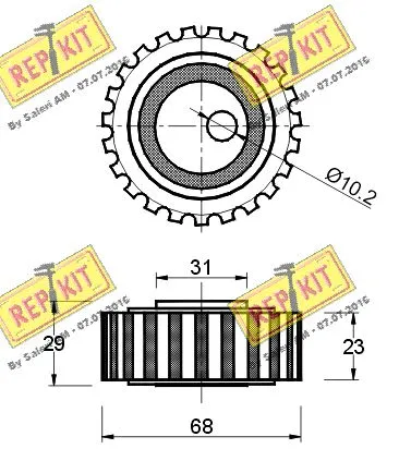 Tensioner Pulley, timing belt