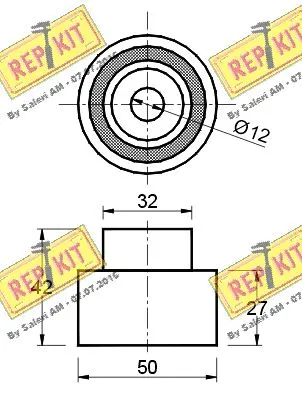 Deflection/Guide Pulley, timing belt
