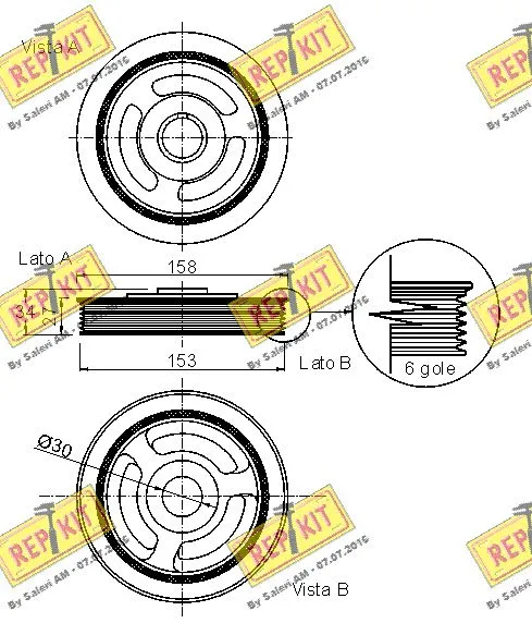 Belt Pulley, crankshaft