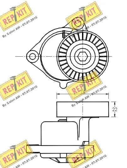 Belt Tensioner, V-ribbed belt
