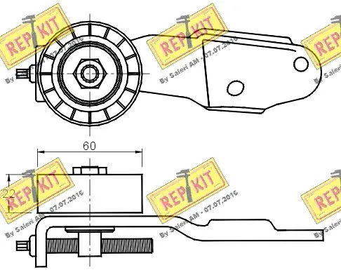 Belt Tensioner, V-ribbed belt