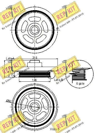 Belt Pulley, crankshaft