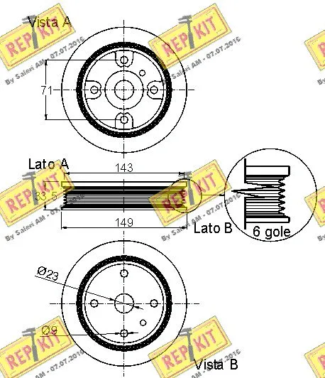 Belt Pulley, crankshaft