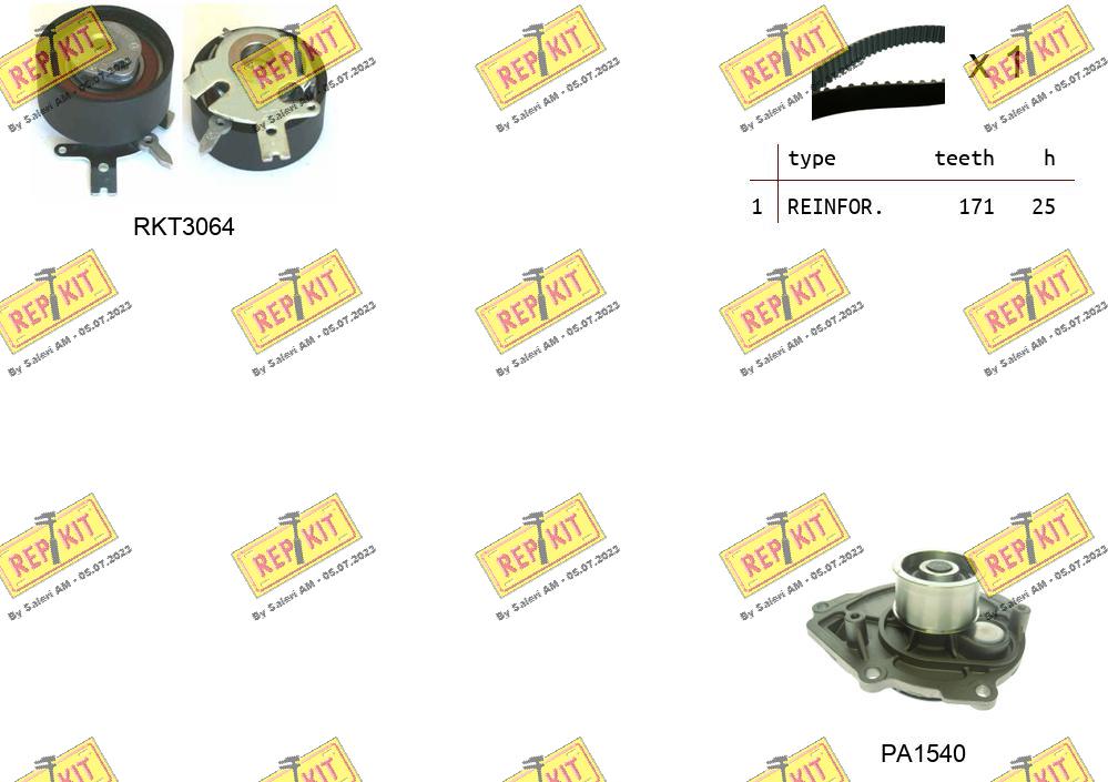Water Pump & Timing Belt Kit (RKTK1129PA)