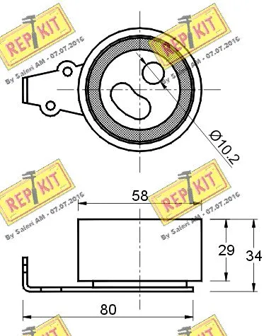Tensioner Pulley, timing belt