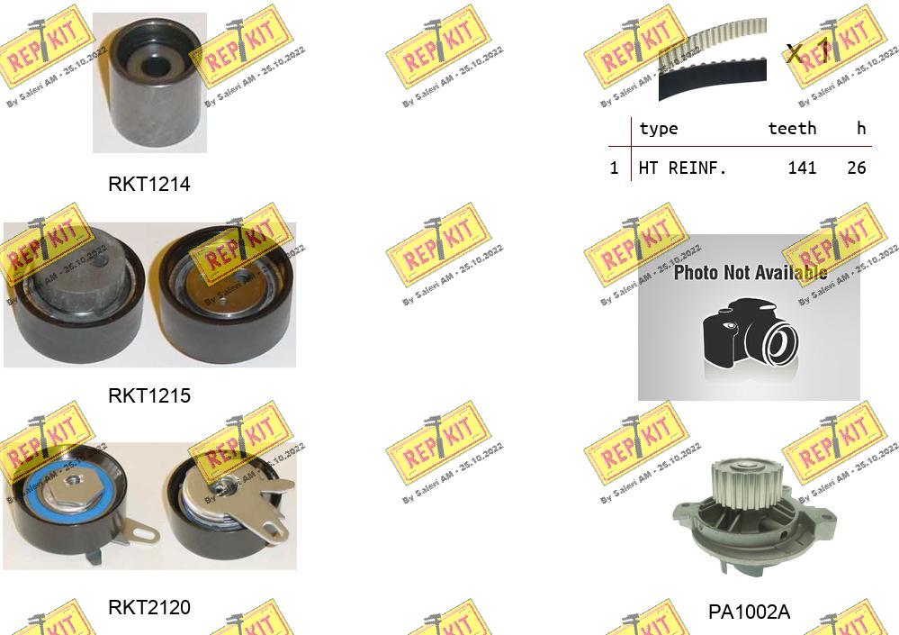 Water Pump & Timing Belt Kit (RKTK1294PA)