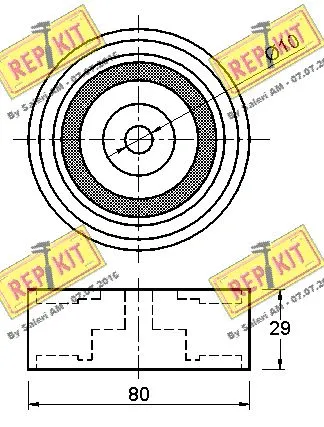 Deflection/Guide Pulley, timing belt