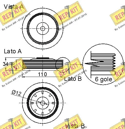 Belt Pulley, crankshaft