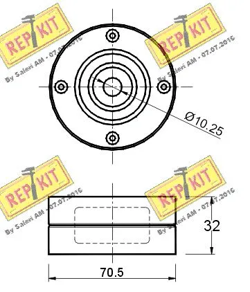 Deflection/Guide Pulley, timing belt