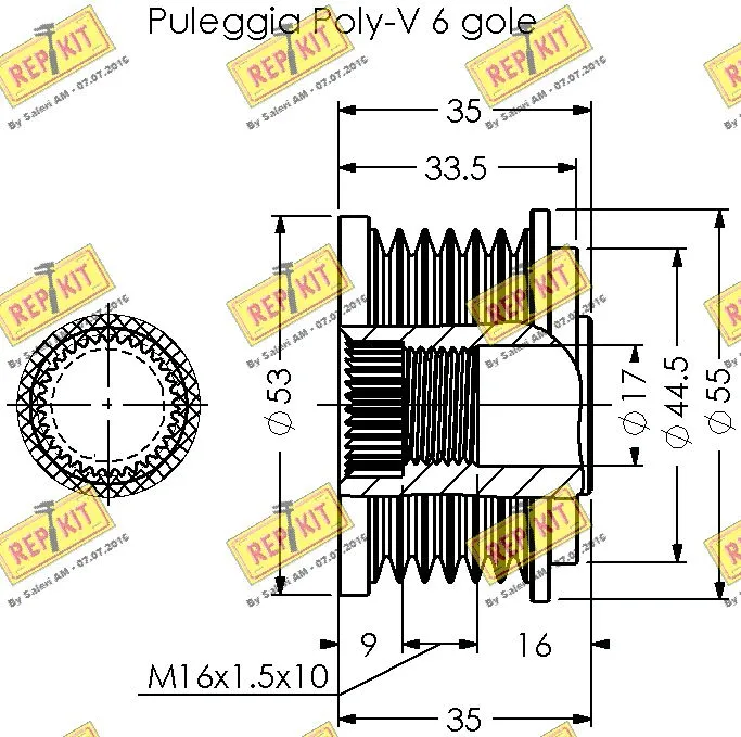 Alternator Freewheel Clutch
